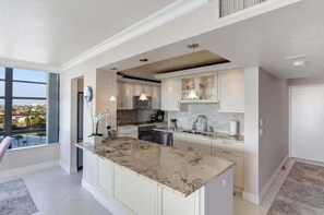 Fridge, microwave, oven, stovetop - Beachfront South Seas Remodeled Paradise! (Marco Island)