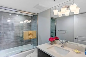 Shower, hair dryer