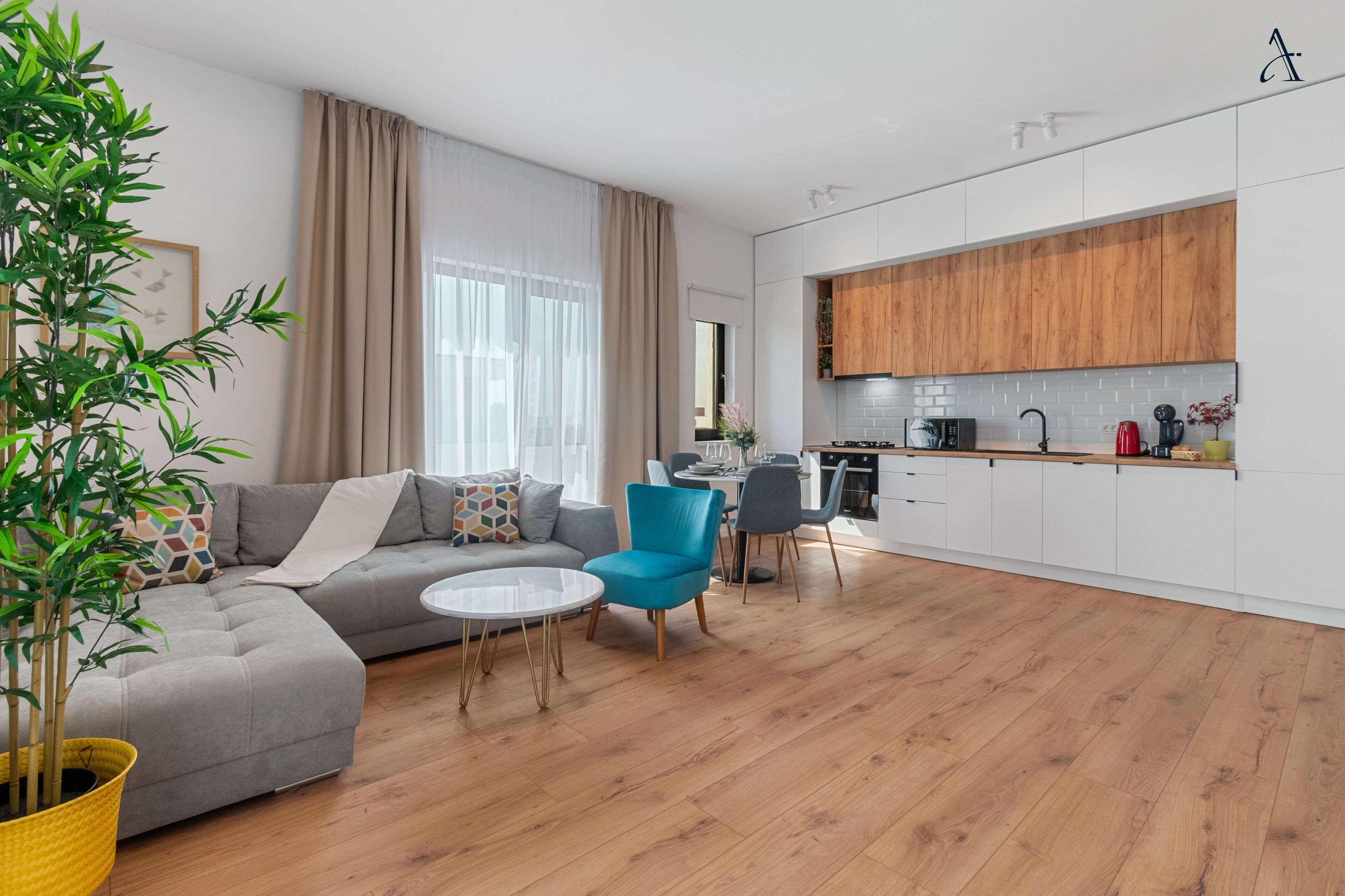 premium apartment | living area | flat-screen tv