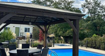 3 units of 5 bedrooms, 4 bathrooms, murphy bed, sofa sleeper, pool & hot tub.