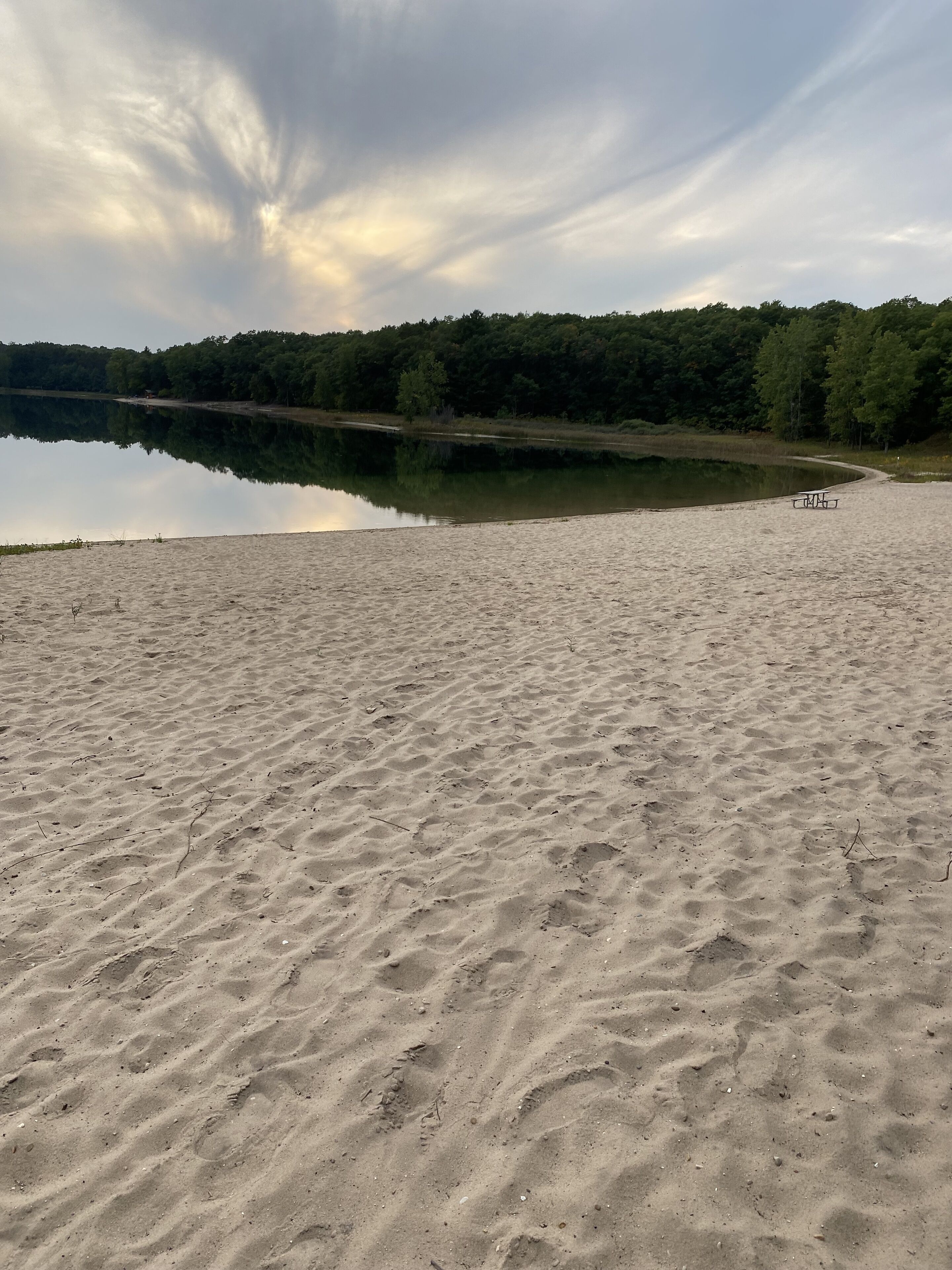 Send Lake recreation area beach, nine minute ride from property