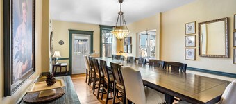 Anne Hathaway, 8 bedrooms, 9 bathrooms, a commercial kitchen and dining room.