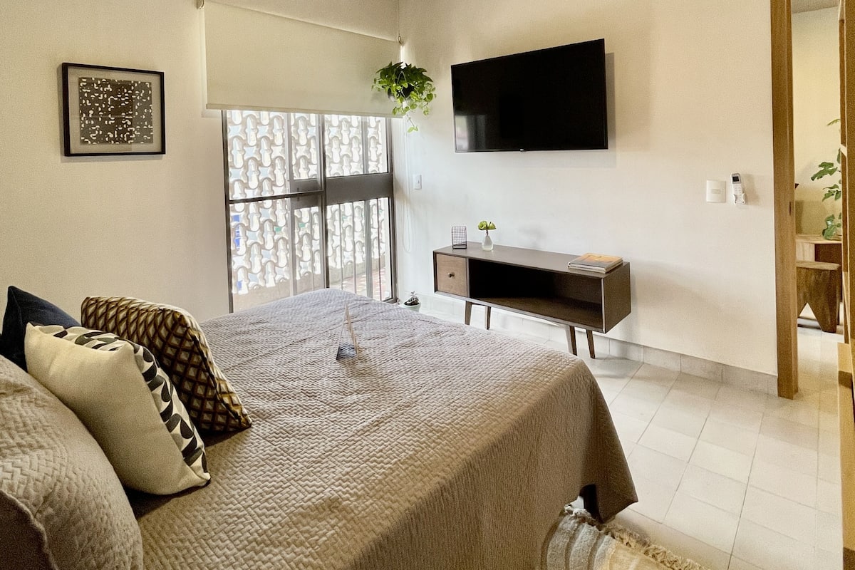 1 Schlafzimmer, hochwertige Bettwaren, Daunenbettdecken