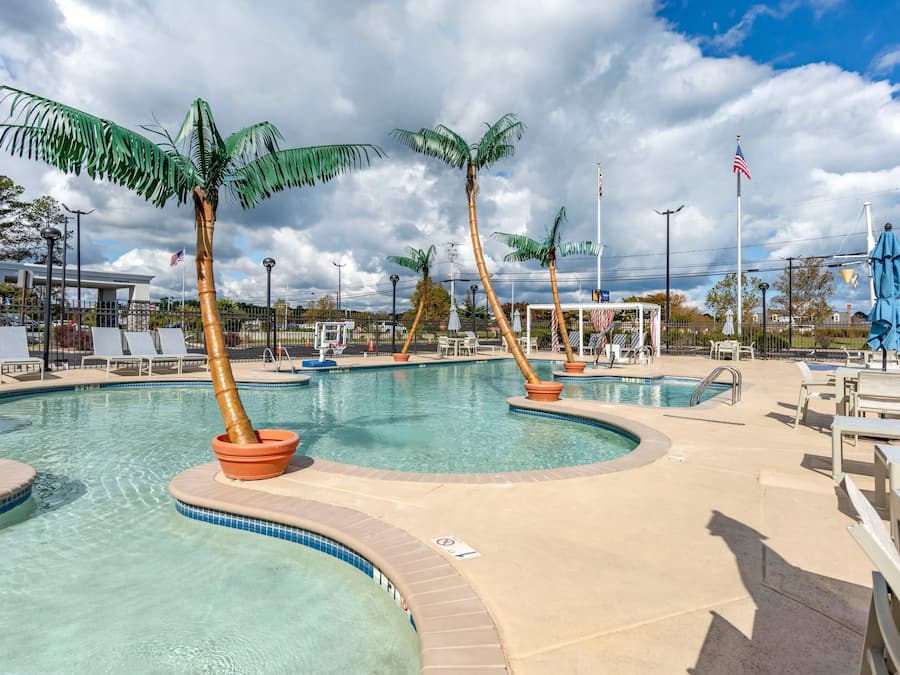 Seasonal outdoor pool