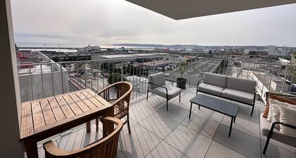 Superbe Appartement en Résidence Avec vue sur mer et Coucher de Soleil