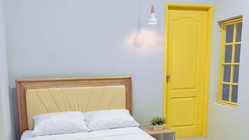 Habitación doble estándar, 1 cama matrimonial y sofá cama | Wifi gratis y ropa de cama