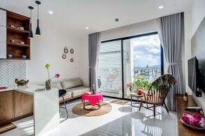 Deluxe Apartment, Balcony | City view