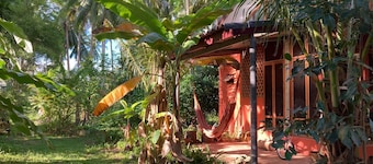 Cozy cottage surrounded by nature next to the beach.