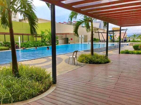 Comfort Condo, 1 Double Bed with Sofa bed, Refrigerator & Microwave, City View | Terrace/patio - Centrio Tower Condo Unit (Cagayan de Oro)