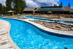 Indoor pool, a heated pool - Updated home golf course view, pool, & tennis - wood fireplace, grill, and deck (Sunriver)