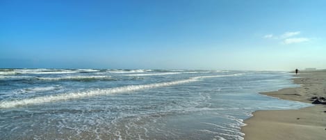 En la playa