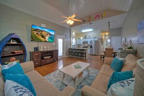 House (3 Bedrooms) | Interior - Shared Resort-style Pool, Playground, Patio w/ Bar Tidal Times by Avantstay (Port Aransas)