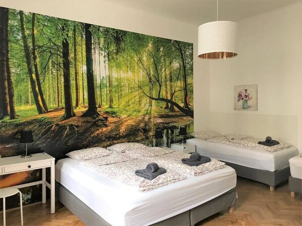 1 bedroom, desk, iron/ironing board, WiFi