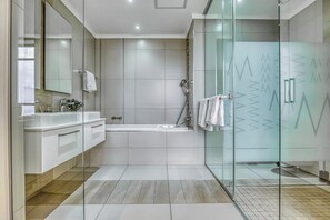 Dusche, Haartrockner, Bidet, Handtücher