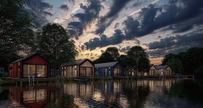 Lodge by the Lake in Arcen with Water Terrace