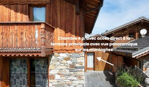 Exterior - Apartment "Les Dolomites" with Mountain View, Private Terrace and Wi-Fi (La Plagne-Tarentaise)
