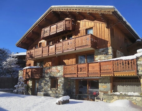 Exterior. Apartamento "Le Tyrol" con vistas a la montaña, jardín compartido y balcón