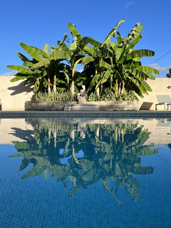 Piscine extérieure, piscine chauffée
