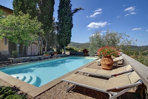 Una piscina riscaldata
