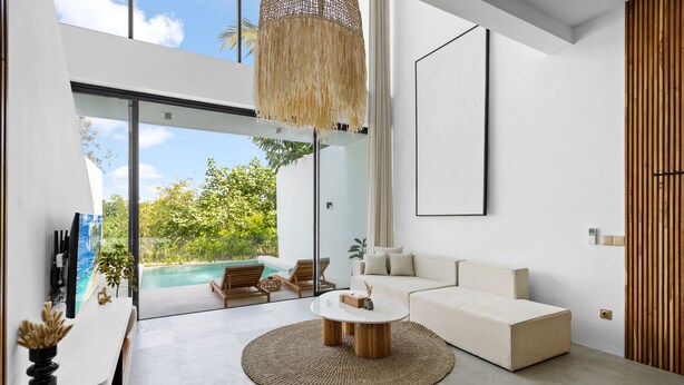 Villa | Living area | 43-inch Smart TV with digital channels - Finity AB by Hombali (Canggu)