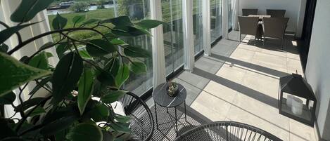 Luxury Apartment, 1 Bedroom, Non Smoking, River View | Terrace/patio