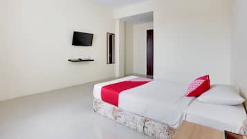 Kamar Double Deluks | Meja kerja, ruang kerja ramah laptop, Wi-Fi gratis, dan seprai linen