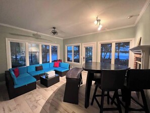 Dining - Modern Lakefront Retreat with Hammocks & Pool (Sanford)