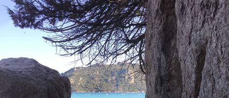 Liegestühle, Strandtücher