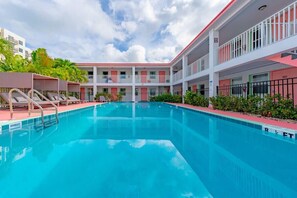 A heated pool
