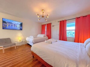 1 habitación, tabla de planchar con plancha y wifi 