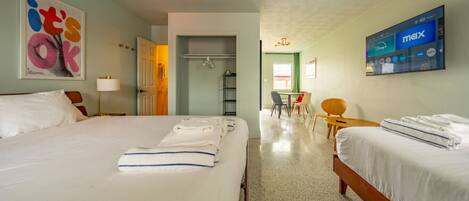 1 chambre, fer et planche Ă repasser, Wi-Fi, literie fournie