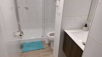Towels, soap, toilet paper