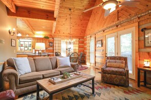 Smart TV, fireplace, video games