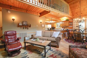 Smart TV, fireplace, video games
