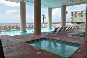 Indoor pool - Oceanfront 4BR/3BA  Luxury Condo in the Laguna Keys in Cherry Grove (North Myrtle Beach)