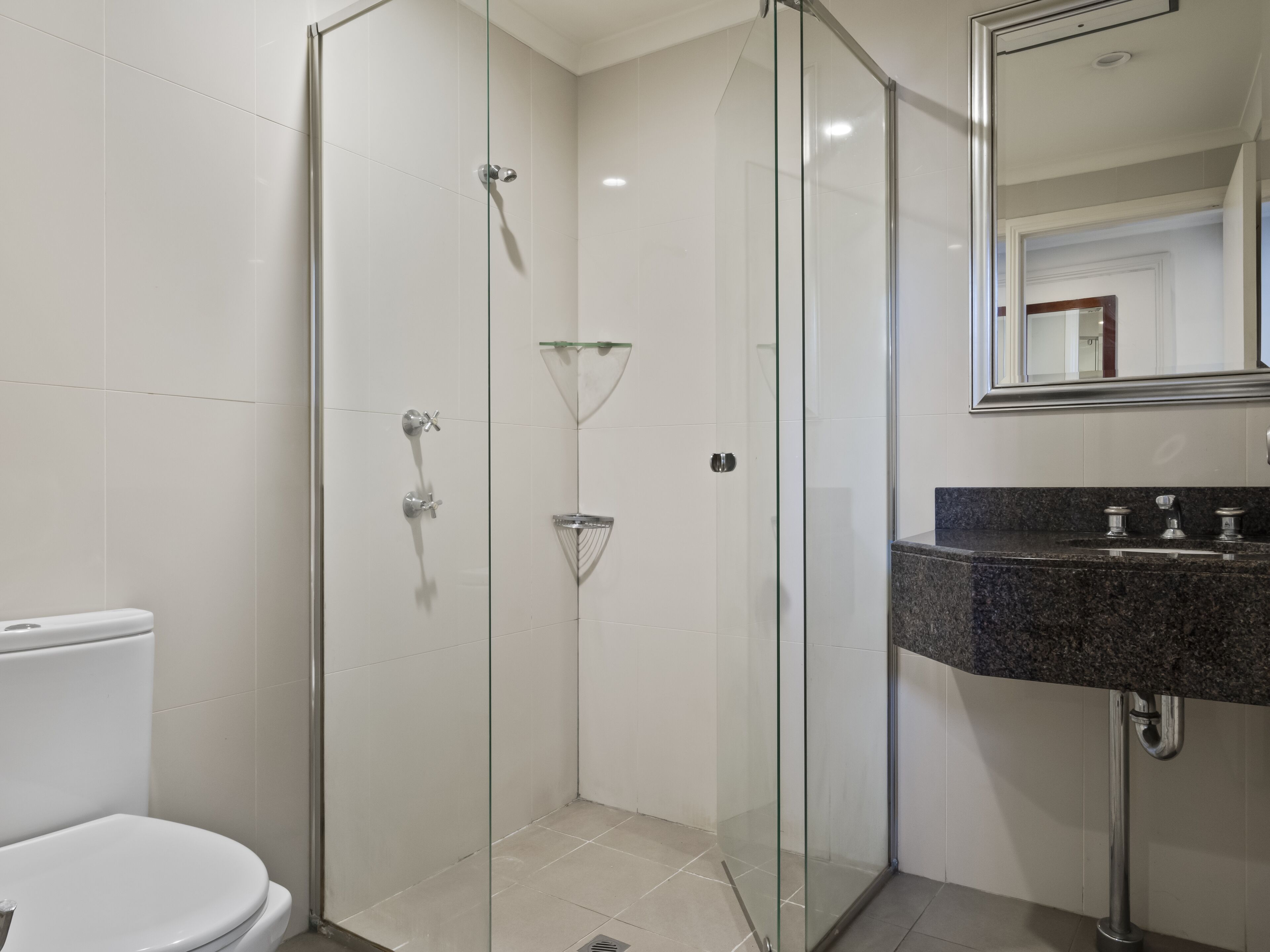 Shower, toilet paper