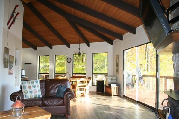 Smart TV, caminetto, tavolo da calcetto