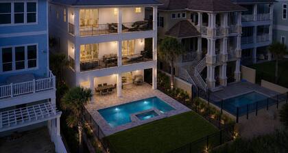 Cinnamon Beach New Oceanfront Heated Pool Home/Private Boardwalk!