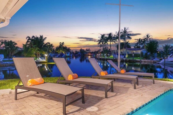 Pool - Pelican Point - Waterfront Villa with View, Pool & Boat Rental (Pompano Beach)