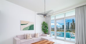 Living area - LUX  Luxury Sunrise Beachfront Suite 1 (Dubai)