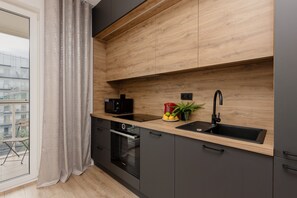 Apartment, 2 Bedrooms, Balcony | Private kitchen - Family Apartment in Warsaw by Renters (Warsaw)