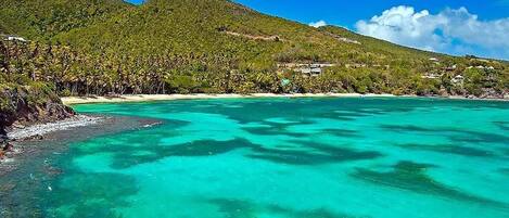 Sun loungers, beach towels