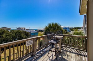 Outdoor dining - ☀️Atlantic Views- Beautiful 8BR Home with Private Pool and Hot Tub!☀️ (Kure Beach)