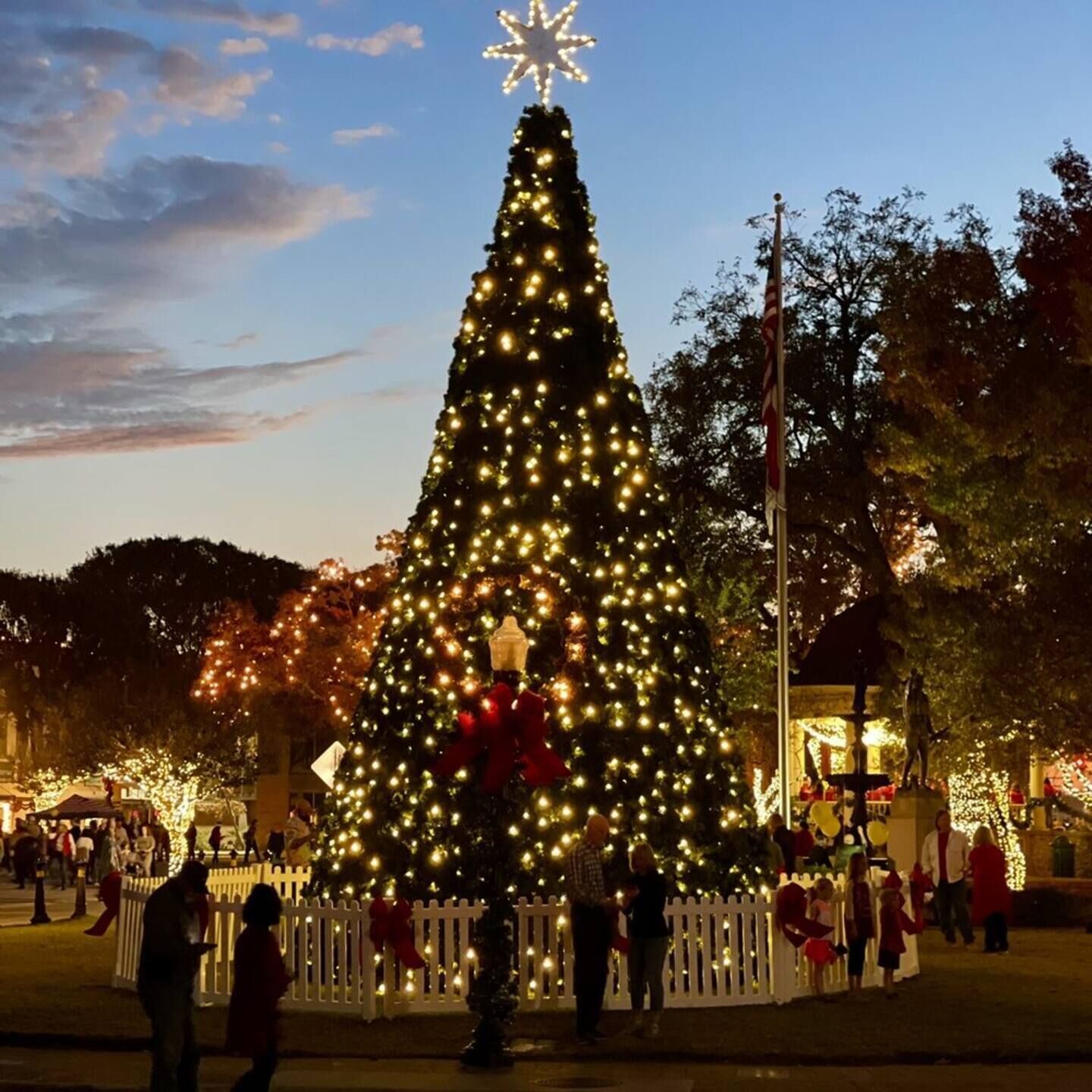 Beautiful Downtown New Braunfels at Christmas

