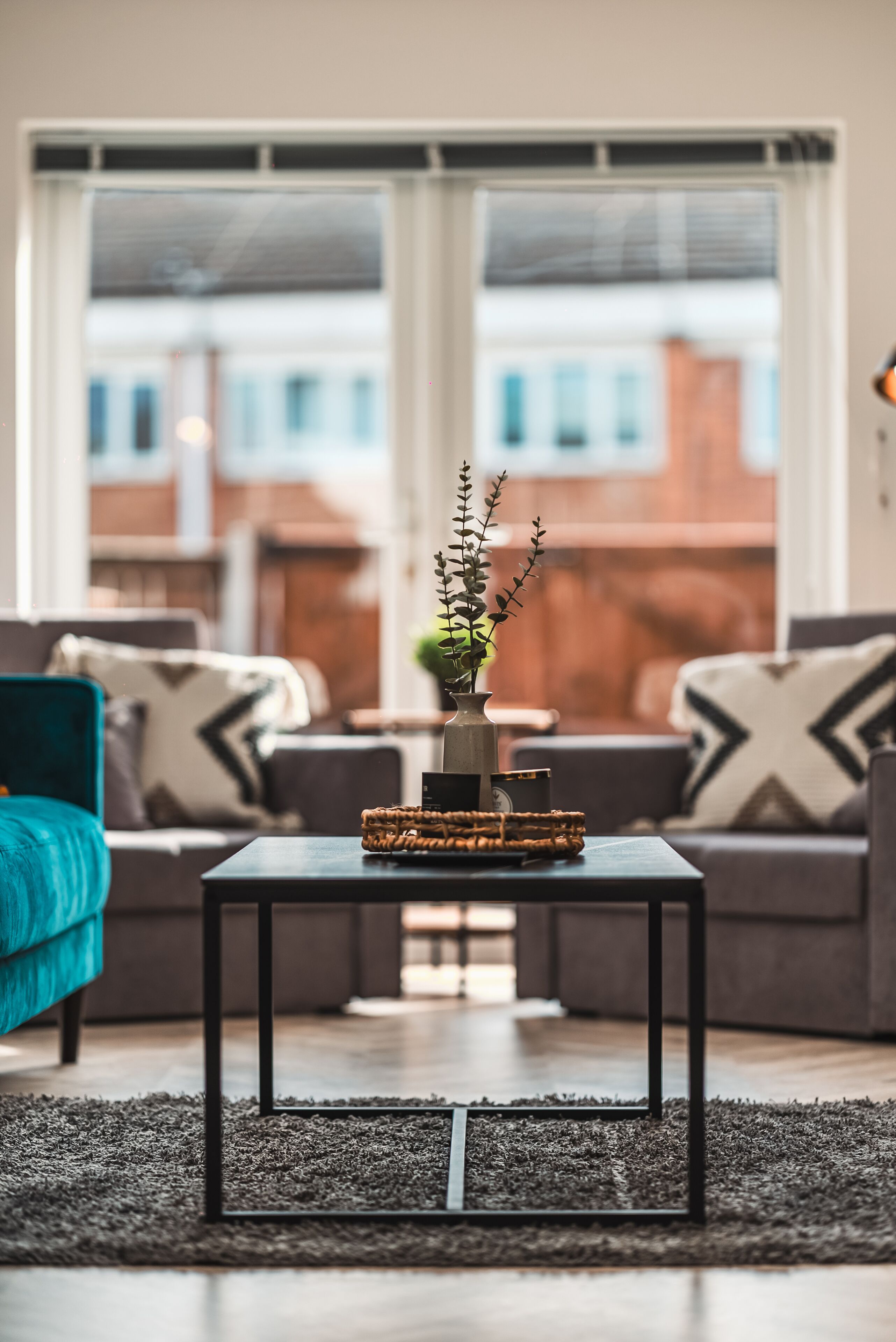 Deluxe House | Living area | 65-inch Smart TV with digital channels