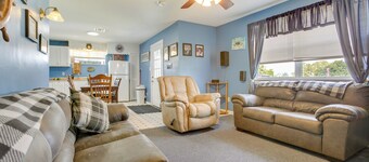 바이유 레리까지 도보: 카약이 있는 세인트 버나드 집