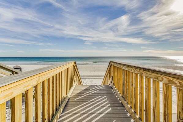 På stranden, liggestole