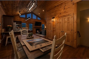 Dining - Blue Ridge FireFly Fun - Sauna, Hot tub & Views (Maggie Valley)