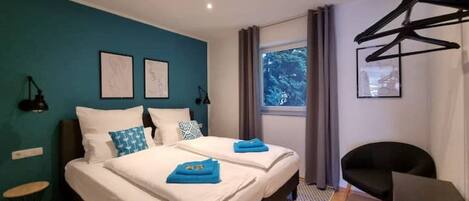 1 bedroom, iron/ironing board, travel crib, free WiFi