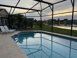 Outdoor pool, a heated pool - Lakefront with private pool (Kissimmee)